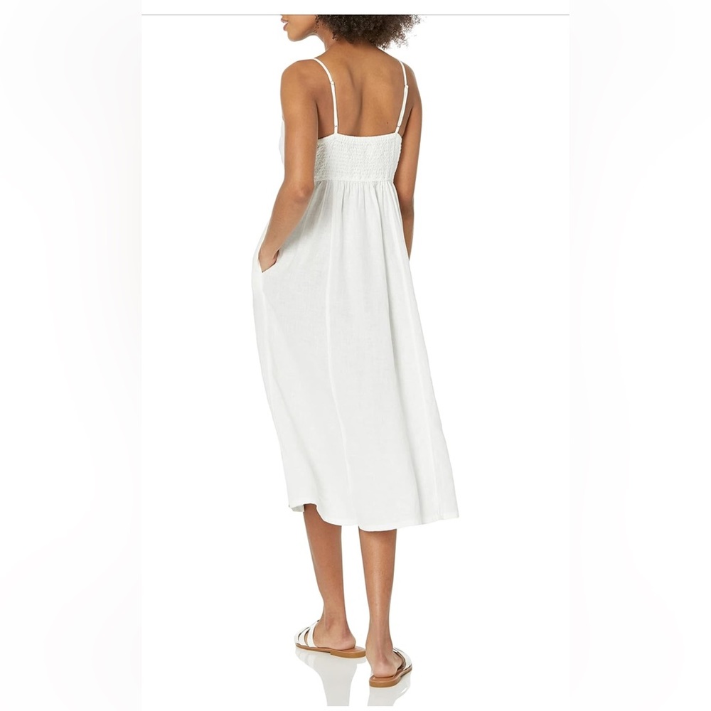 The Drop Women's Maci Strappy V-Neck Cutout Smocked Back Midi Dress..small(NWT) - Picture 2 of 4